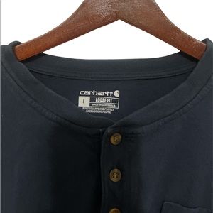 Navy blue Carhartt long sleeve. Size L